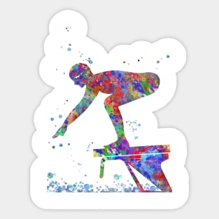 Swimmer Sticker